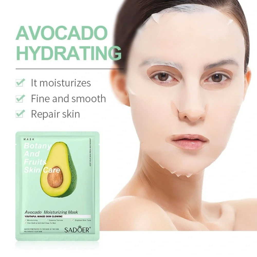 Set of 5 Avocado Moisturizing Mask